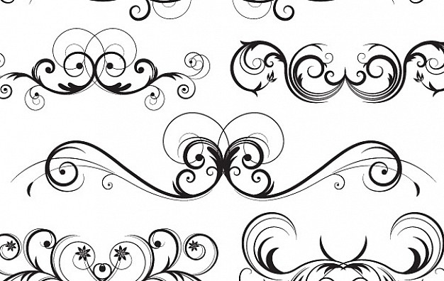 Free Vector Ornate Swirls