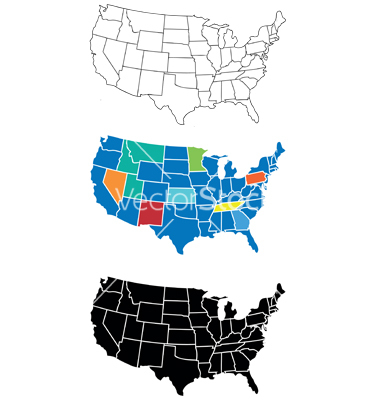 Free Vector United States Map