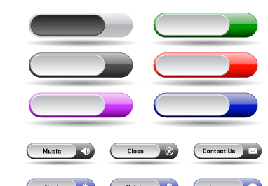 Free Vector Web Buttons