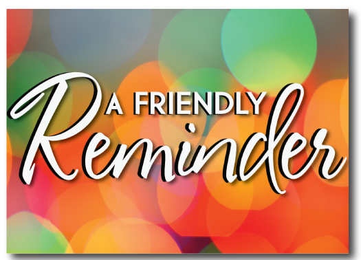 Friendly Reminder Clip Art