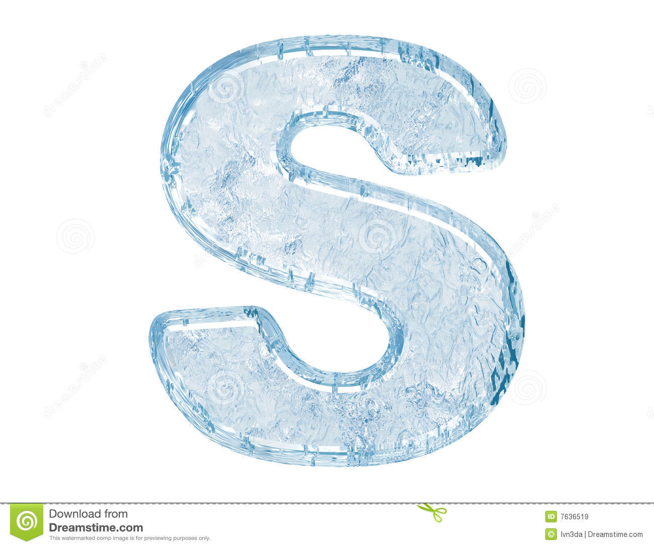 Frozen Ice Letters Font