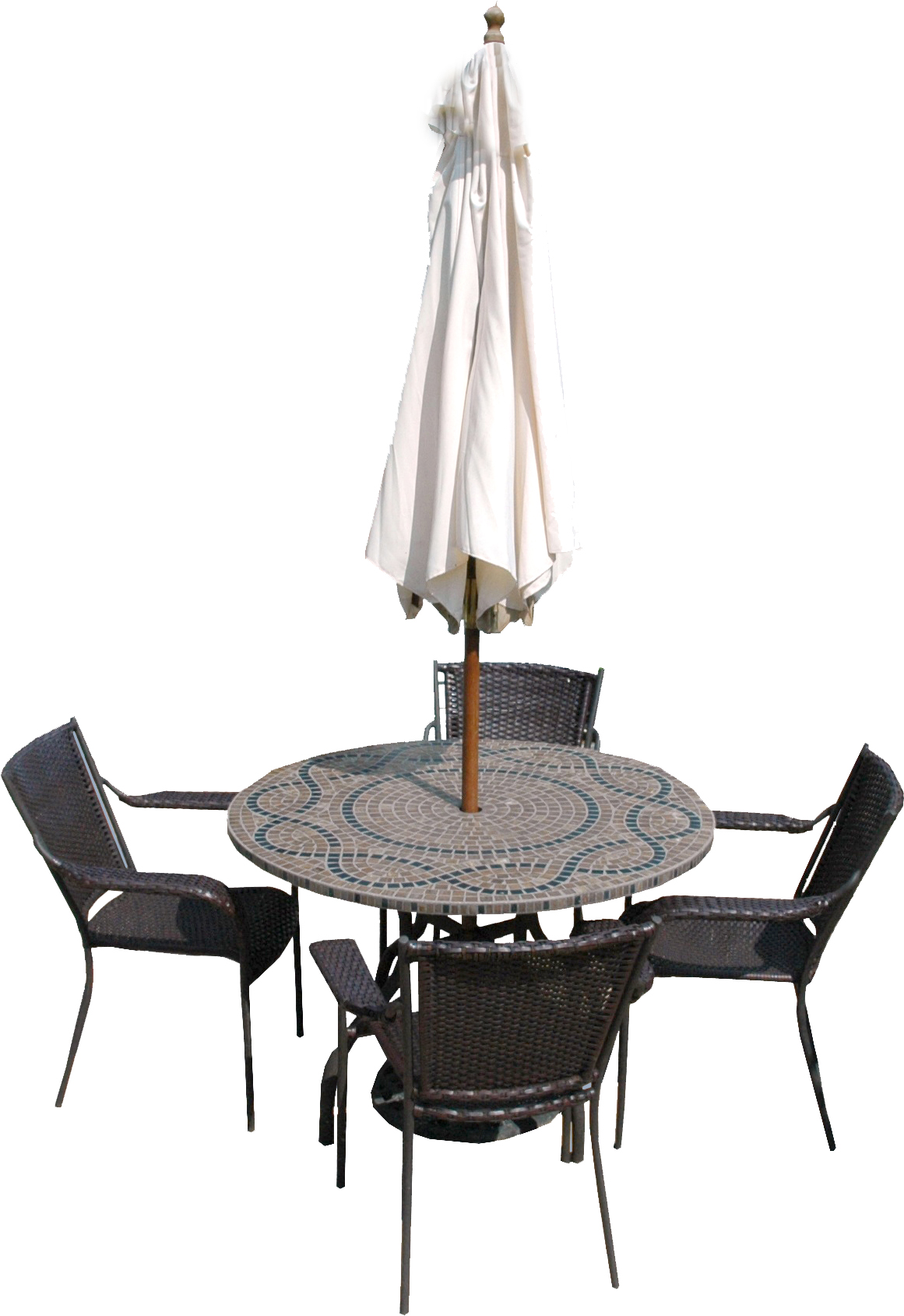 Garden Table and Chairs with Umbrella