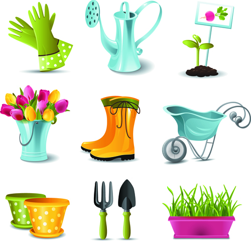 Gardening Tools Vector Free