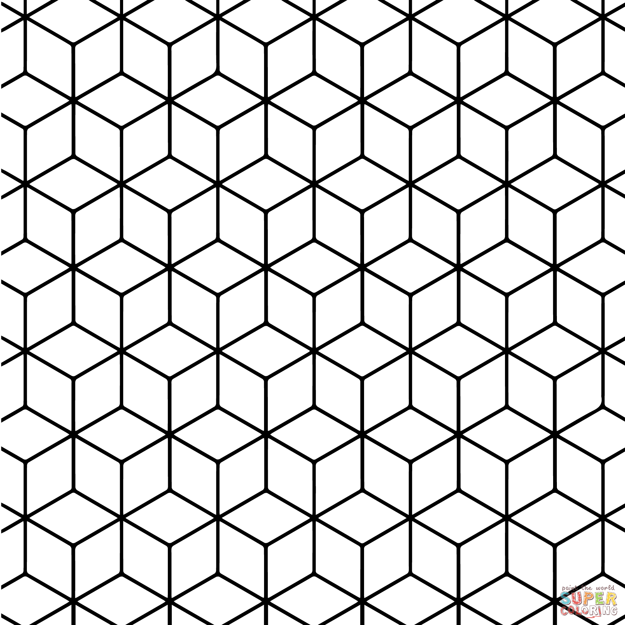 Geometric Pattern Coloring Pages Printable