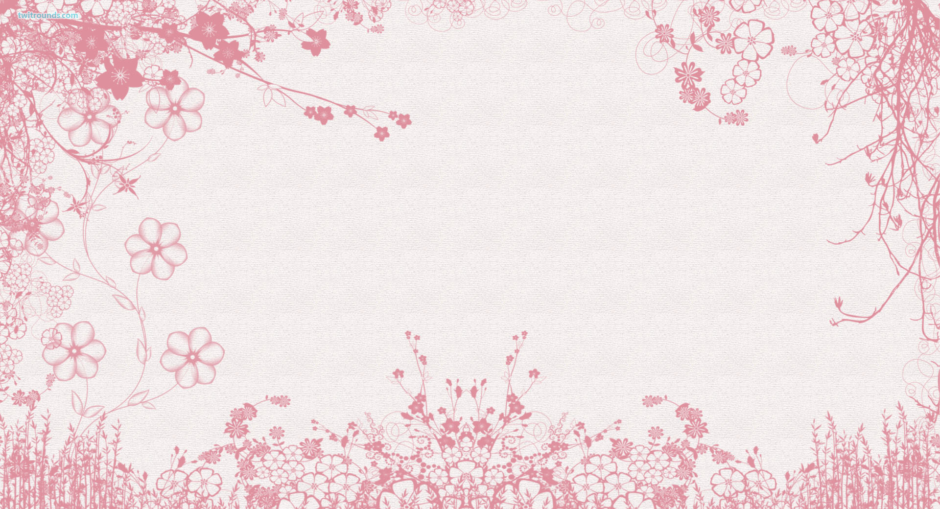 Girly Pink Flower Desktop Wallpaper
