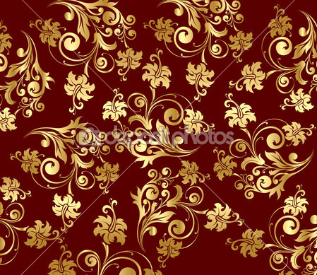 Gold Flower Pattern