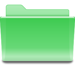 Green File Folder Icon Green File Folder Icon