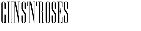 Guns N' Roses Font