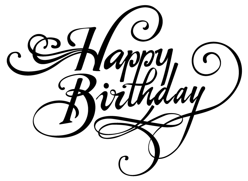 Happy Birthday Font Design