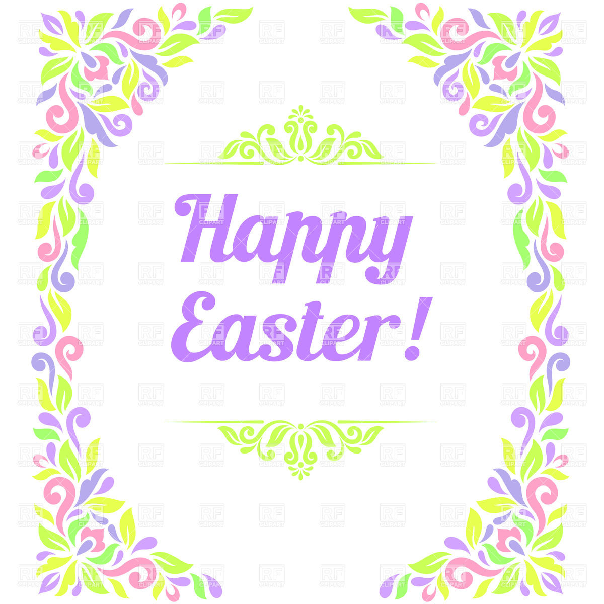 Happy Easter Clip Art Borders