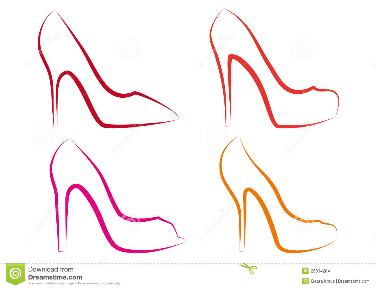 High Heel Shoe Vector Art