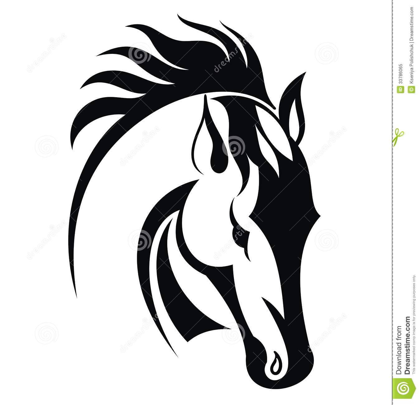 Horse Head Vector