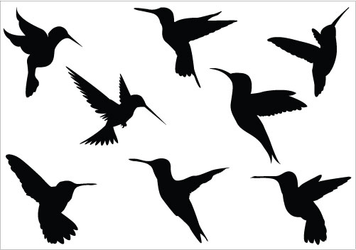 Hummingbird Silhouette Clip Art