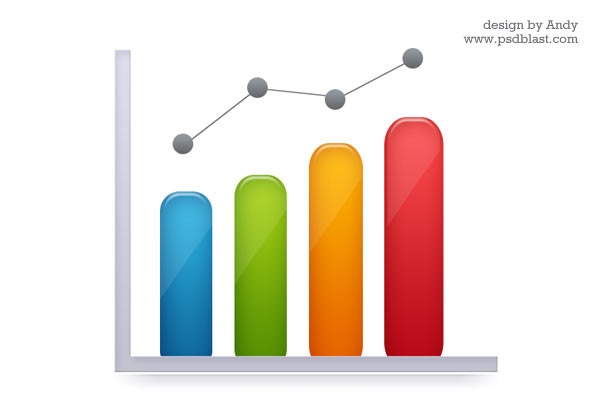 11 Business Graph Icon Vector Resources Images