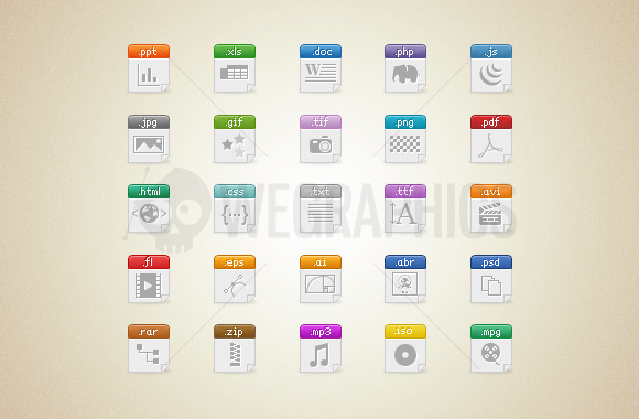 Icons File Types Documents