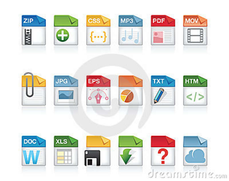 Icons File Types Documents