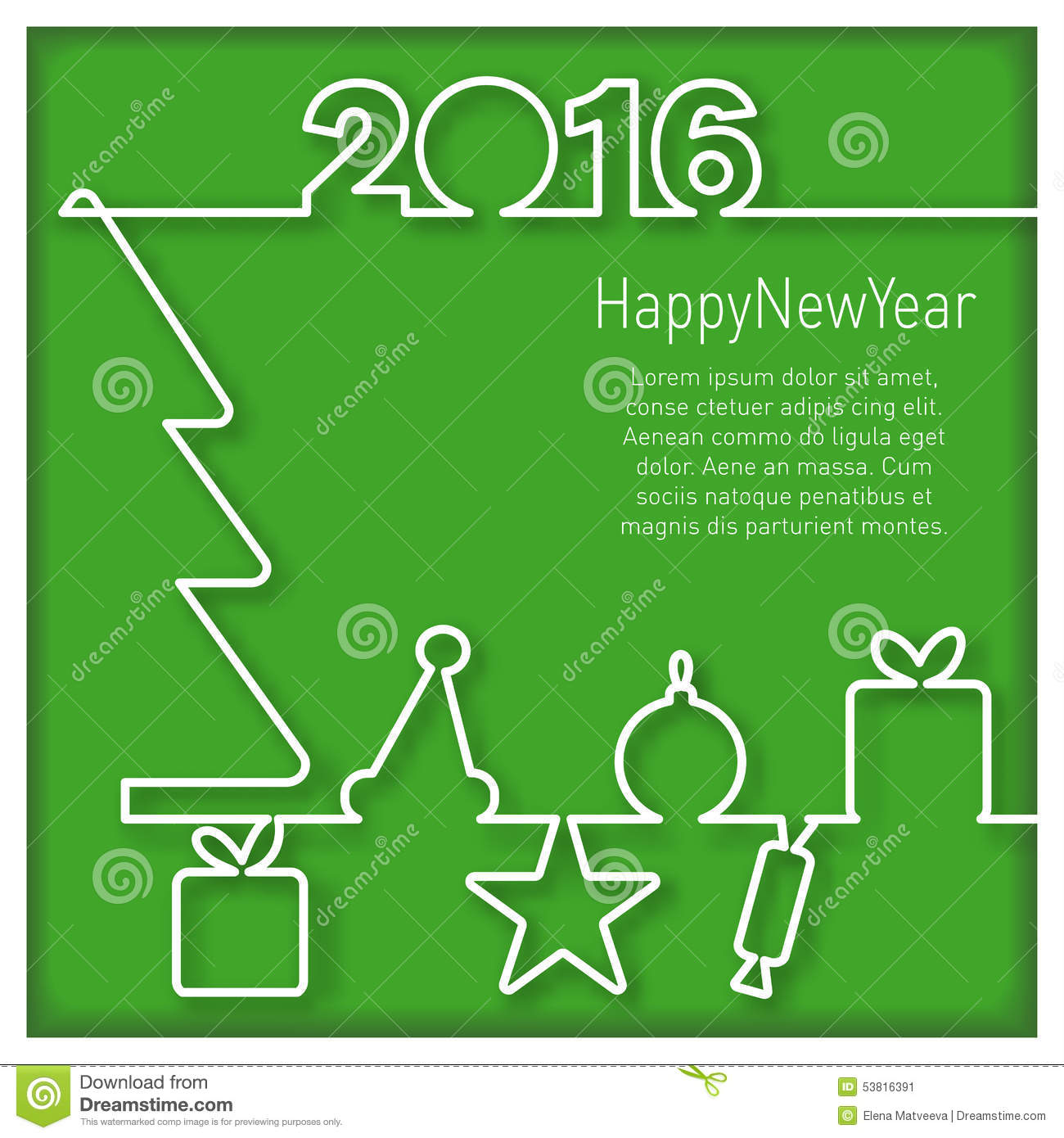 Icons Happy New Year 2016