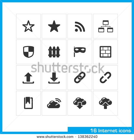 Internet Symbol Vector Icon Internet Symbol Vector Icon