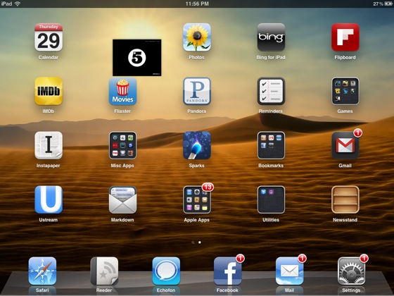 iPad Home Screen Icons