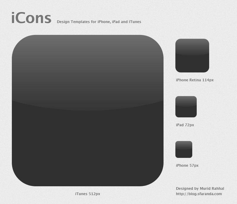 iPhone App Icon Template