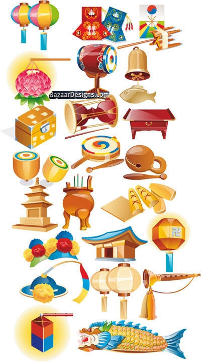 Korean Vector Icons Korean Vector Icons