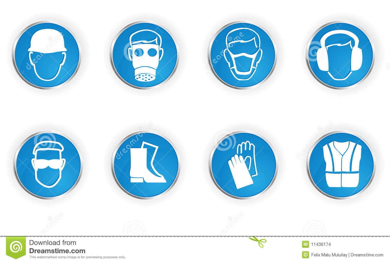 Lab Safety Symbols Icons