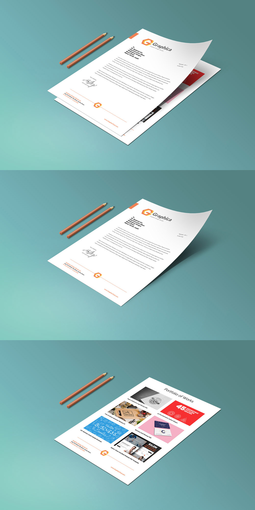 Letter Head PSD Free Download