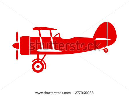 Old Airplane Vector Icon