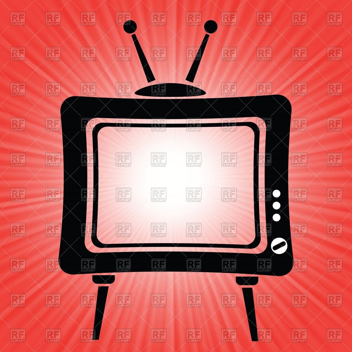 Old TV Clip Art