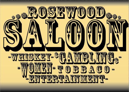 6 Old Time Western Saloon Fonts Images