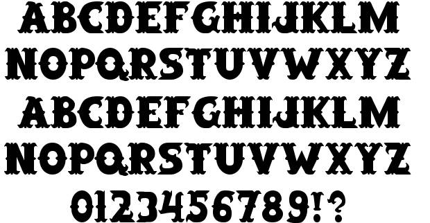 Old Western Saloon Fonts