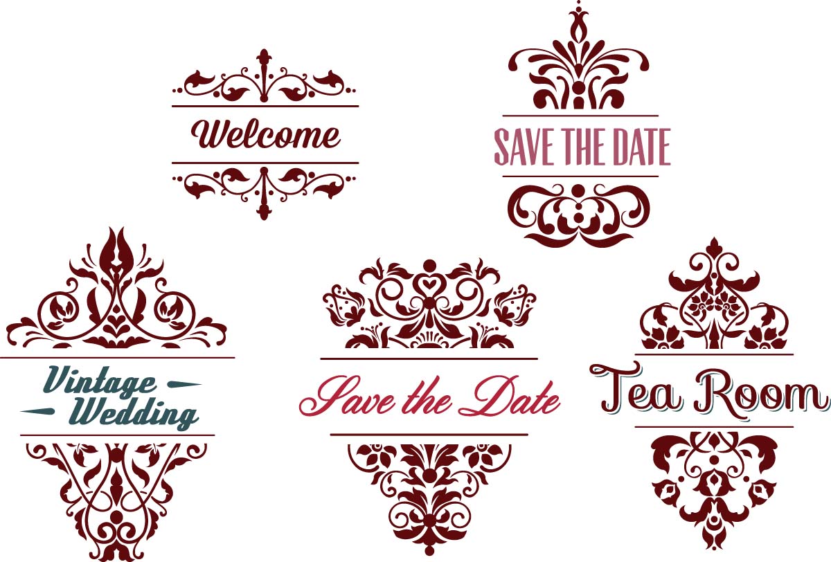 Ornamental Frames Vector Free