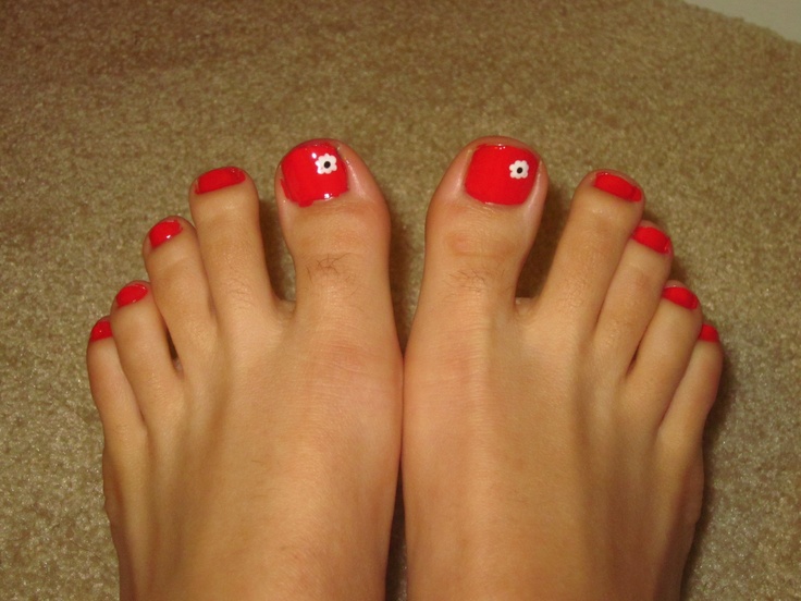 Pedicure Nail Designs Flowers