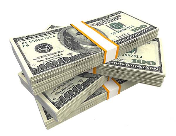Pictures of Money Stacks Hundred Dollar Bills
