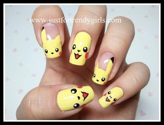 Pikachu Nail Art