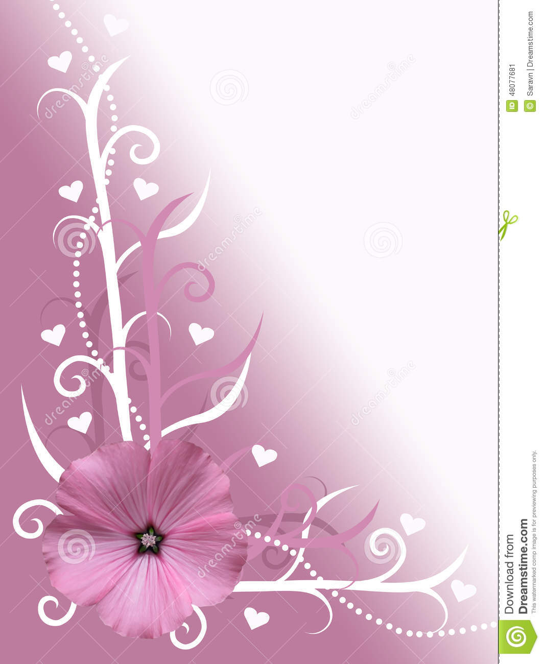 Pink and White Flower Design