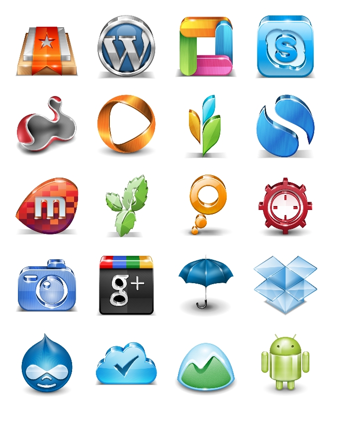 Popular Application Icons Popular Application Icons