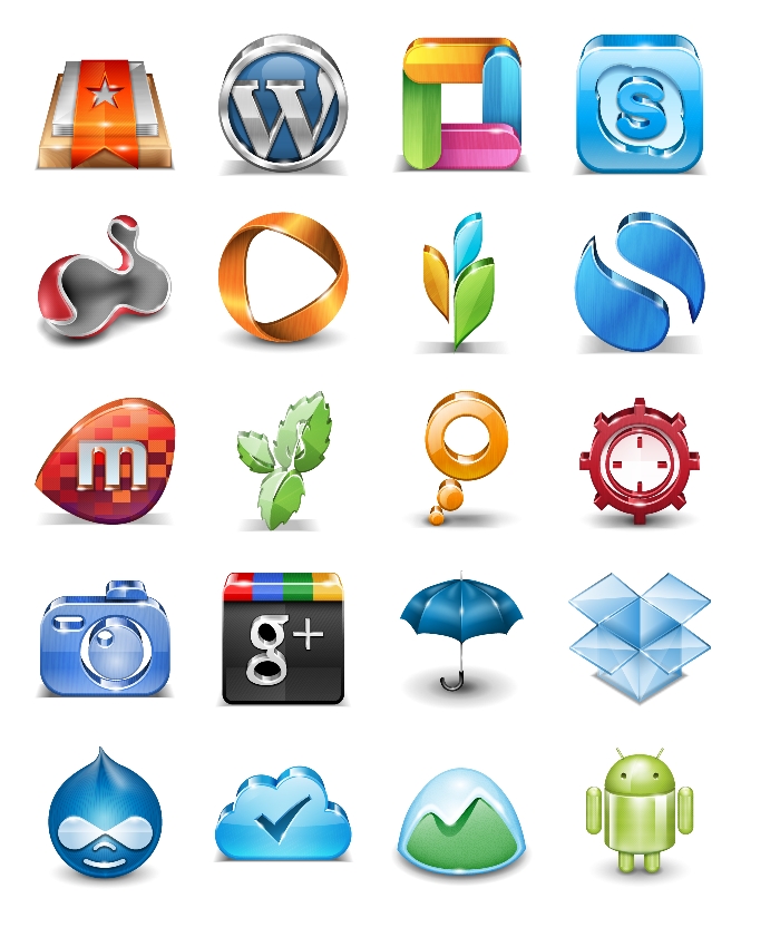 Popular Application Icons