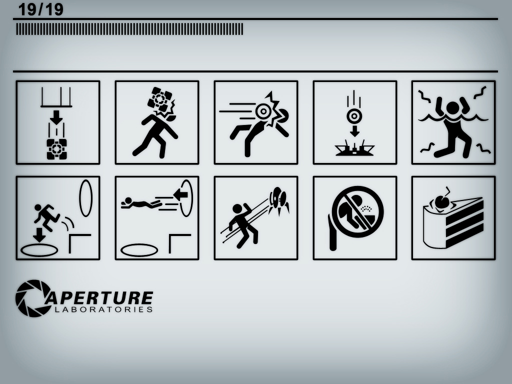 Portal Test Chamber Icons