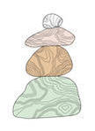 Round Stone Texture Drawn Round Stone Texture Drawn