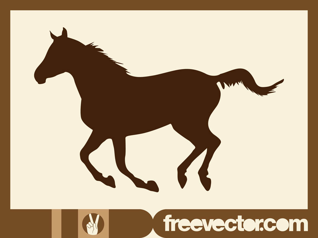 Running Horse Vector Running Horse Vector