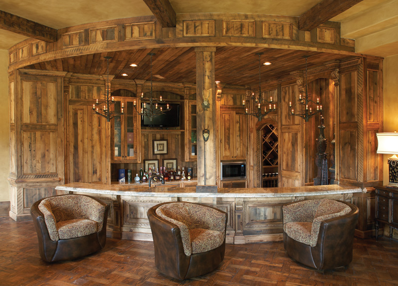 Rustic Home Bar Design Ideas