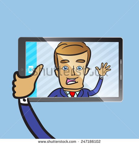 Selfie Cartoon Clip Art