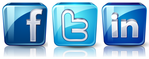 Social Media Facebook Twitter LinkedIn Icons