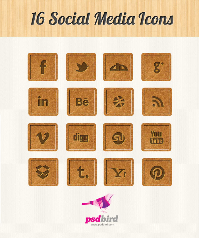 Social-Media-Icons-Wooden