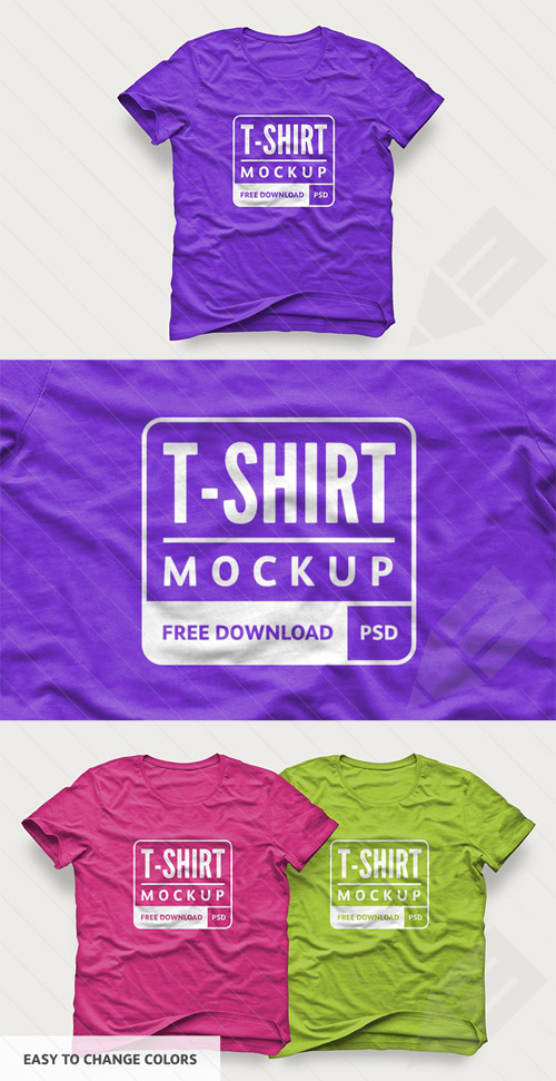 T-Shirt Design Template PSD