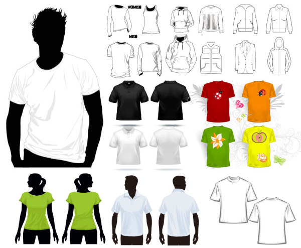 T-Shirt Template Vector