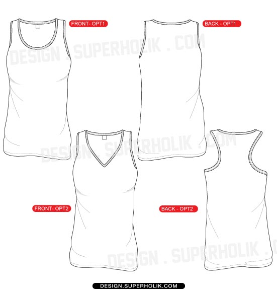 Tank Top Design Template