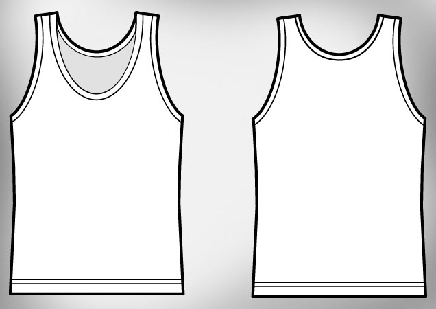 Tank Top Template Blank Tank Top Template Blank