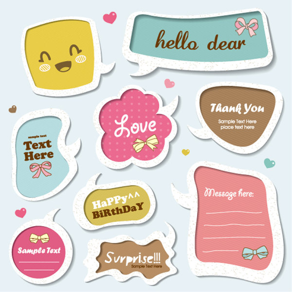 Text Speech Bubble Vector